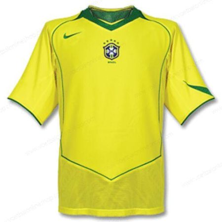 Retro Brazilië Thuisshirt Voetbal 2004